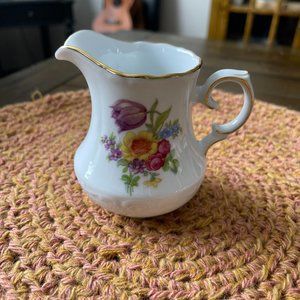 Antique Schumann Bavaria Floral Creamer